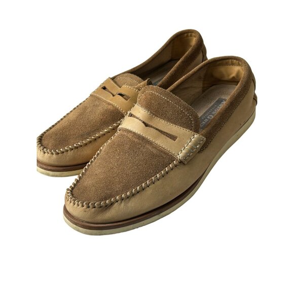 Aston Grey Collection Scadicci Penny Loafers Men’s size 8 Genuine Leather Upper - Picture 11 of 13